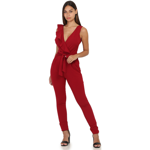 Υφασμάτινα Γυναίκα Ολόσωμες φόρμες / σαλοπέτες La Modeuse 22137_P48556 Red