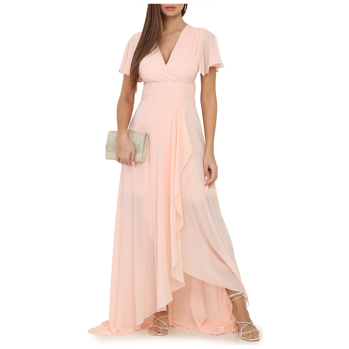 Υφασμάτινα Γυναίκα Φορέματα La Modeuse 32638_P74100 Ροζ
