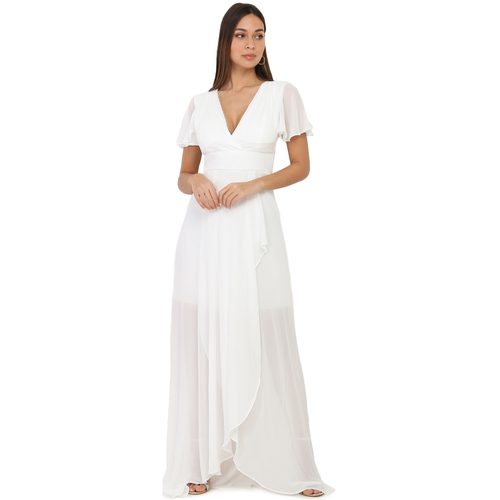 Υφασμάτινα Γυναίκα Φορέματα La Modeuse 32639_P74103 Άσπρο