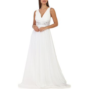 Υφασμάτινα Γυναίκα Φορέματα La Modeuse 58748_P135449 Άσπρο