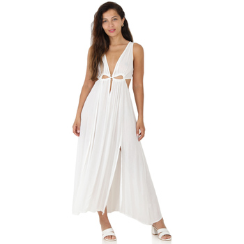Υφασμάτινα Γυναίκα Φορέματα La Modeuse 58801_P135565 Άσπρο