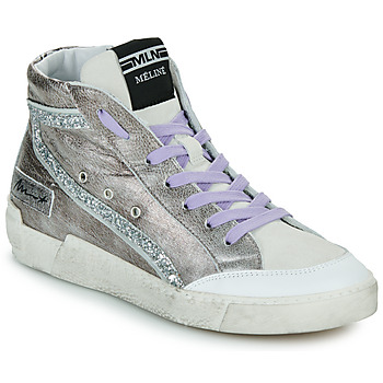Παπούτσια Γυναίκα Ψηλά Sneakers Meline NCK322 Silver / Lila