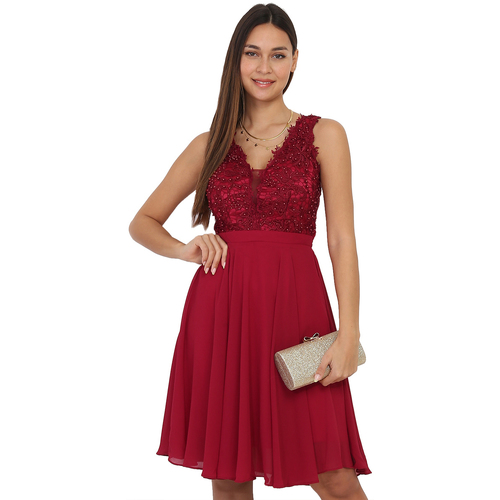 Υφασμάτινα Γυναίκα Φορέματα La Modeuse 32850_P74495 Red