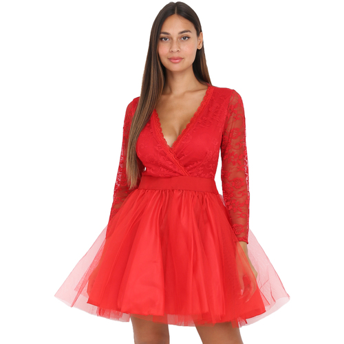 Υφασμάτινα Γυναίκα Φορέματα La Modeuse 61985_P141504 Red