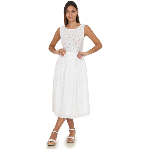 Υφασμάτινα Γυναίκα Φορέματα La Modeuse 63111_P143320 Άσπρο