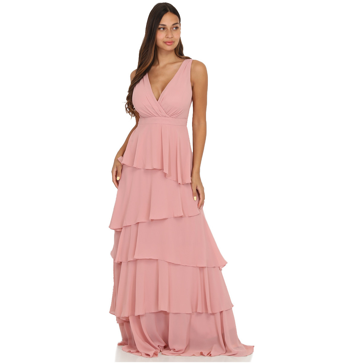 Υφασμάτινα Γυναίκα Φορέματα La Modeuse 63463_P144355 Ροζ