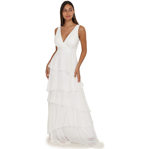 Υφασμάτινα Γυναίκα Φορέματα La Modeuse 63467_P144367 Άσπρο