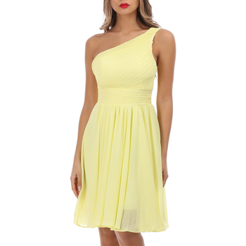 Υφασμάτινα Γυναίκα Φορέματα La Modeuse 19347_P54374 Yellow