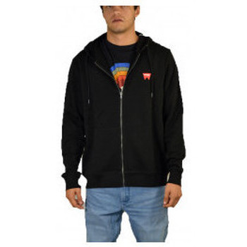 Υφασμάτινα Άνδρας T-shirts & Μπλούζες Wrangler W6B4HA Full zip Black