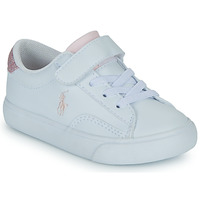 Παπούτσια Κορίτσι Χαμηλά Sneakers Polo Ralph Lauren THERON V PS Άσπρο / Ροζ