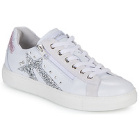 Παπούτσια Γυναίκα Χαμηλά Sneakers NeroGiardini  Άσπρο / Silver / Ροζ