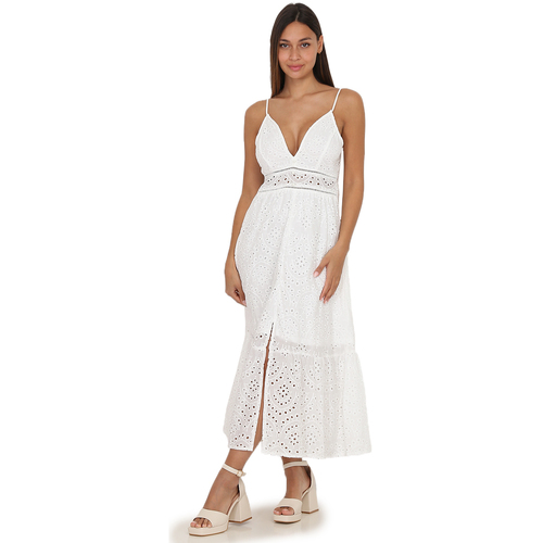 Υφασμάτινα Γυναίκα Φορέματα La Modeuse 63112_P143323 Άσπρο