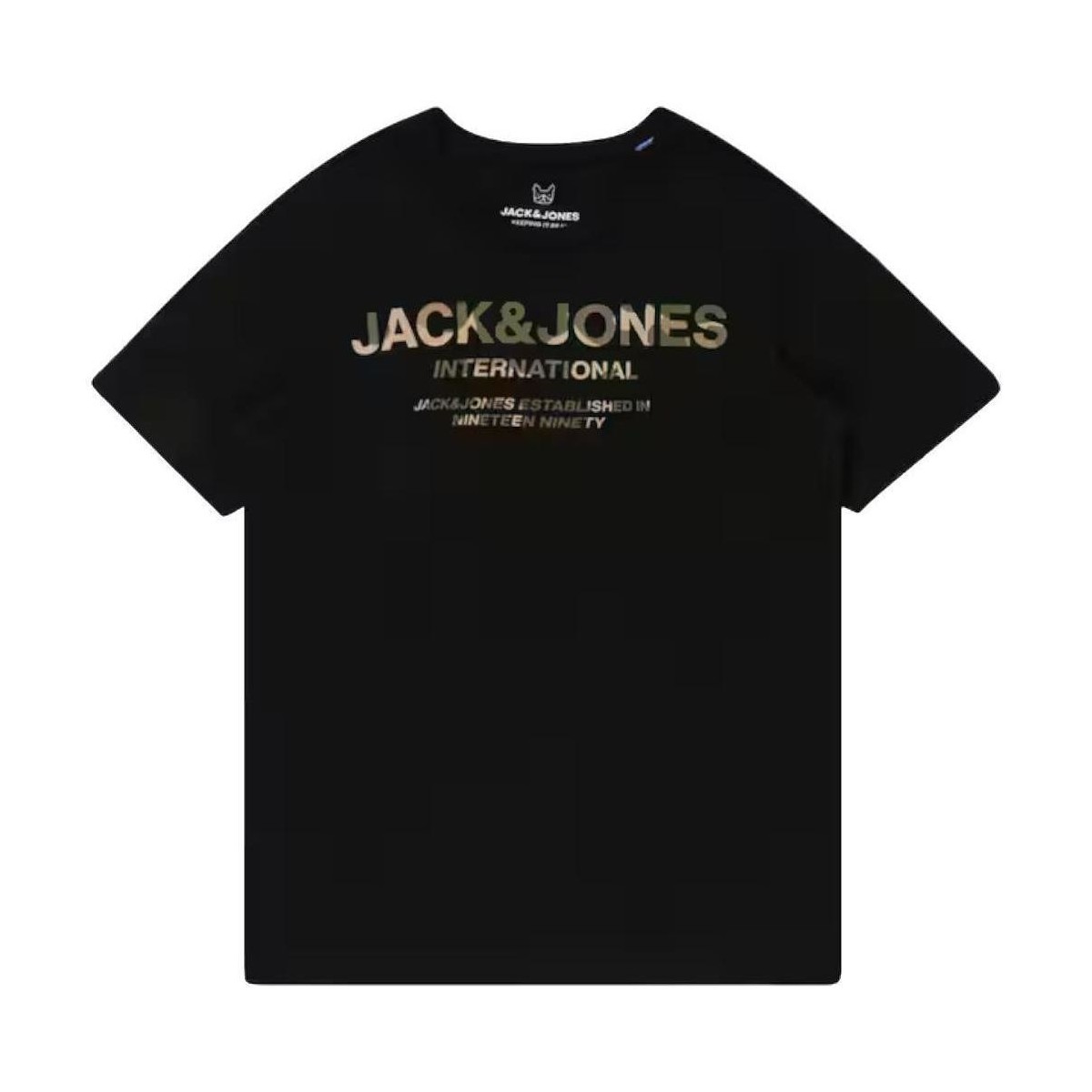 Υφασμάτινα Αγόρι T-shirt με κοντά μανίκια Jack & Jones  Black