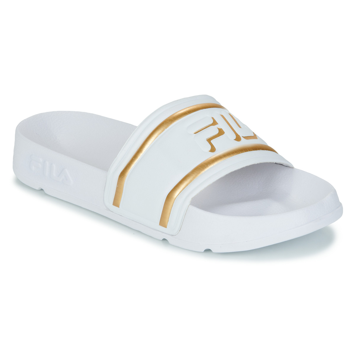 Παπούτσια Γυναίκα σαγιονάρες Fila MORRO BAY LOGO SLIPPER Άσπρο / Gold