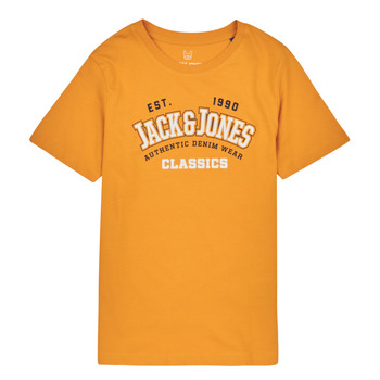 Υφασμάτινα Αγόρι T-shirt με κοντά μανίκια Jack & Jones JJELOGO TEE SS NECK 2 COL JNR Yellow