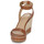 Παπούτσια Γυναίκα Σανδάλια / Πέδιλα Lauren Ralph Lauren HILARIE-ESPADRILLES-WEDGE Cognac