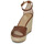 Παπούτσια Γυναίκα Σανδάλια / Πέδιλα Lauren Ralph Lauren HAANA-ESPADRILLES-WEDGE Cognac