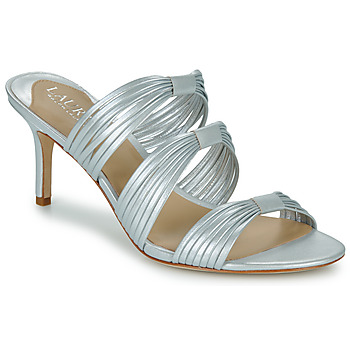 Παπούτσια Γυναίκα Τσόκαρα Lauren Ralph Lauren LORRAINE-SANDALS-HEEL SANDAL Silver