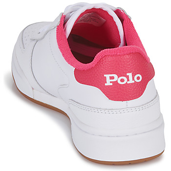 Polo Ralph Lauren POLO CRT PP-SNEAKERS-LOW TOP LACE Άσπρο / Ροζ