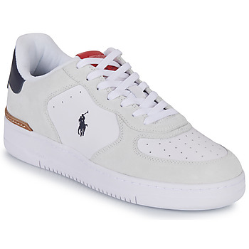 Παπούτσια Χαμηλά Sneakers Polo Ralph Lauren MASTERS CRT-SNEAKERS-LOW TOP LACE Άσπρο / Red / Marine
