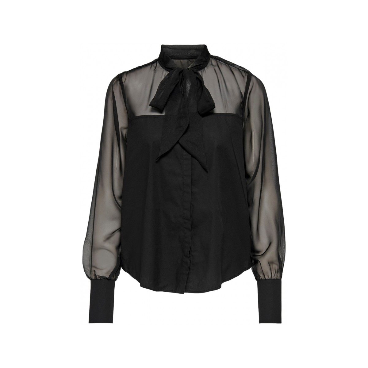 La Strada  Μπλούζα La Strada shirt Costel L/S- Black
