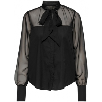Υφασμάτινα Γυναίκα Μπλούζες La Strada shirt Costel L/S- Black Black