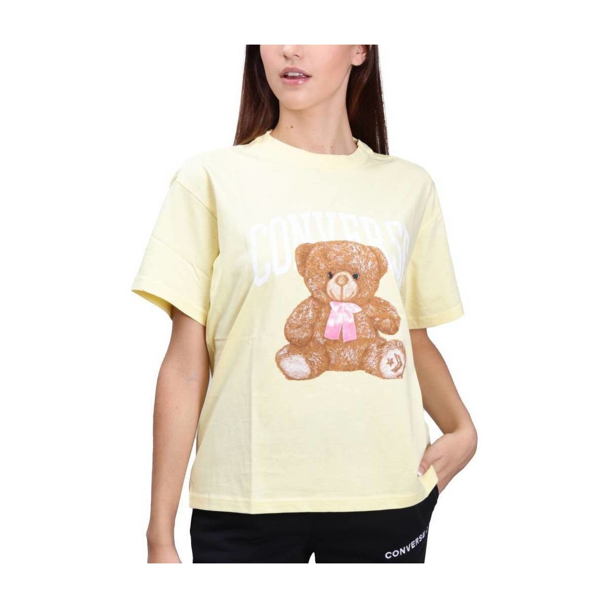 T-shirt με κοντά μανίκια Converse OVERSIZED TEDDY BEAR TEE