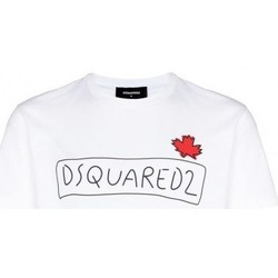 Υφασμάτινα Άνδρας T-shirts & Μπλούζες Dsquared T SHIRT  S71GD1130 Άσπρο