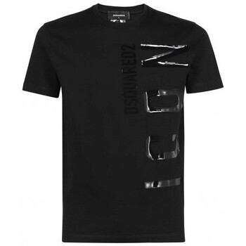 Υφασμάτινα Άνδρας T-shirts & Μπλούζες Dsquared T SHIRT DSQUARED  S79GC0043 Black
