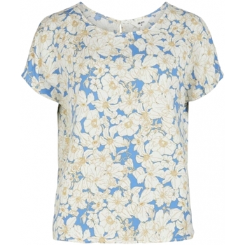Υφασμάτινα Γυναίκα Μπλούζες Object Top Victoria S/S - Marine /Flowers Multicolour