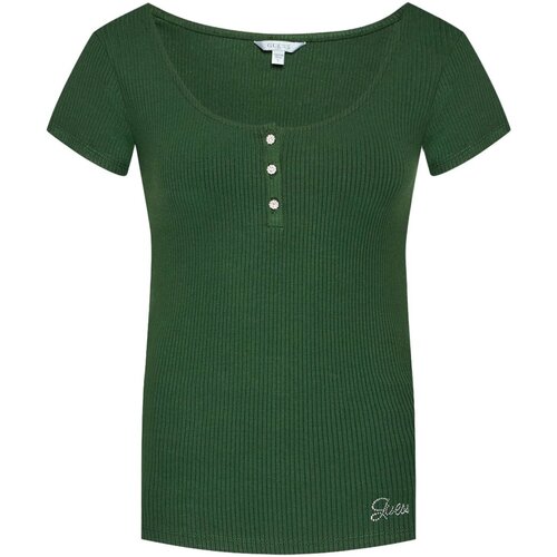 Υφασμάτινα Γυναίκα T-shirts & Μπλούζες Guess W2YP24 KBCO2 Green