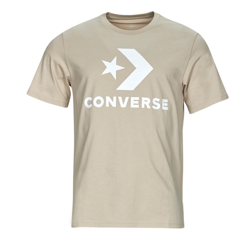 Υφασμάτινα T-shirt με κοντά μανίκια Converse GO-TO STAR CHEVRON LOGO Beige