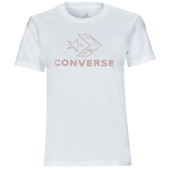 Υφασμάτινα Γυναίκα T-shirt με κοντά μανίκια Converse FLORAL STAR CHEVRON Άσπρο