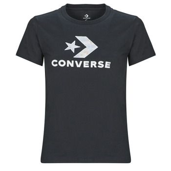 Υφασμάτινα Γυναίκα T-shirt με κοντά μανίκια Converse FLORAL STAR CHEVRON Black