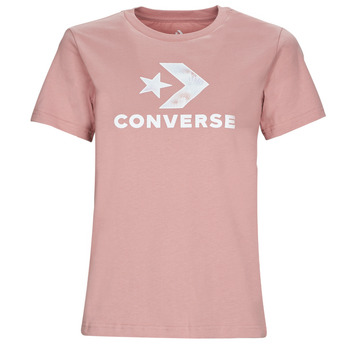 Υφασμάτινα Γυναίκα T-shirt με κοντά μανίκια Converse FLORAL STAR CHEVRON Ροζ