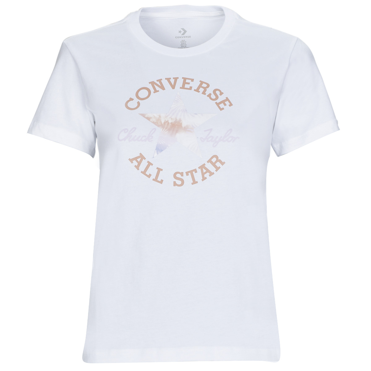 Converse  T-shirt με κοντά μανίκια Converse FLORAL CHUCK TAYLOR ALL STAR PATCH