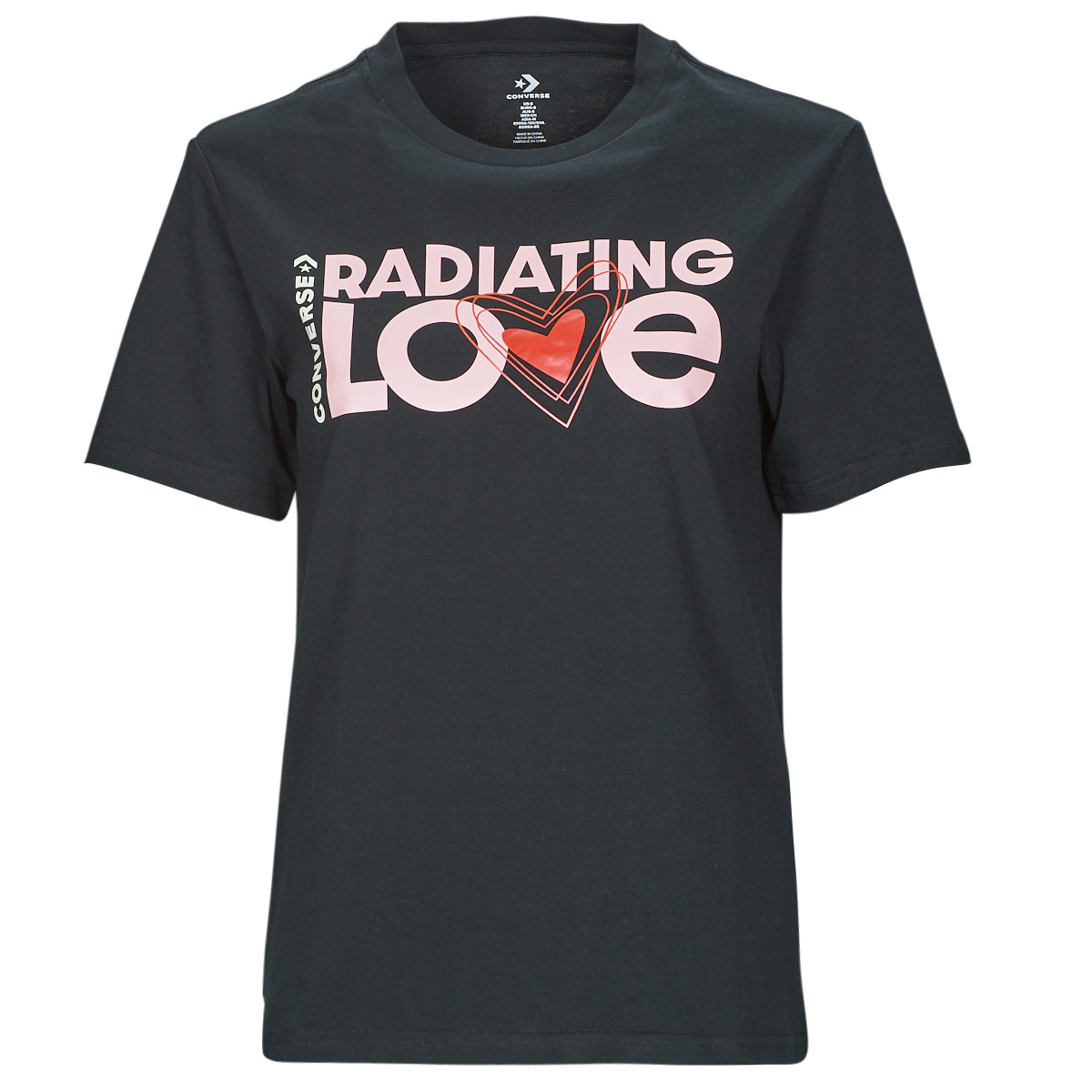 Converse  T-shirt με κοντά μανίκια Converse RADIATING LOVE SS CLASSIC GRAPHIC