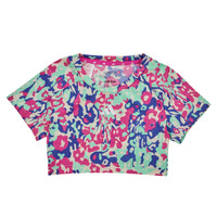 Υφασμάτινα Κορίτσι T-shirt με κοντά μανίκια adidas Performance TR-ES AOP T Multicolour