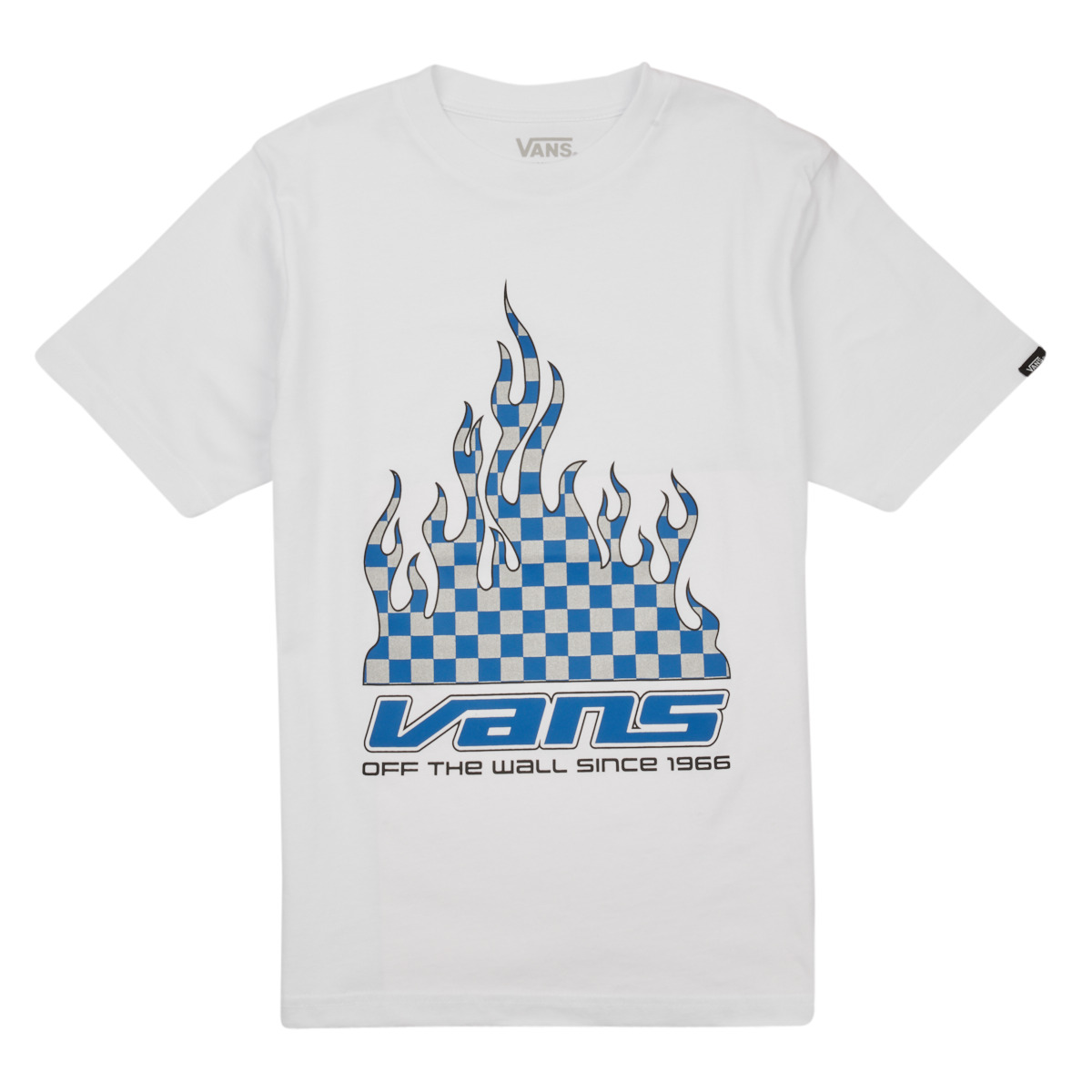 T-shirt με κοντά μανίκια Vans REFLECTIVE CHECKERBOARD FLAME SS