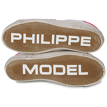 Philippe Model PRSX LOW WOMAN Άσπρο / Ροζ