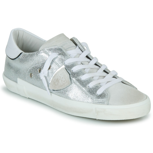 Παπούτσια Γυναίκα Χαμηλά Sneakers Philippe Model PRSX LOW WOMAN Άσπρο / Silver