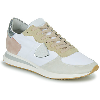 Παπούτσια Γυναίκα Χαμηλά Sneakers Philippe Model TRPX LOW WOMAN Άσπρο / Beige / Ροζ