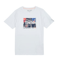 Υφασμάτινα Αγόρι T-shirt με κοντά μανίκια Teddy Smith T-LU MC JR Άσπρο
