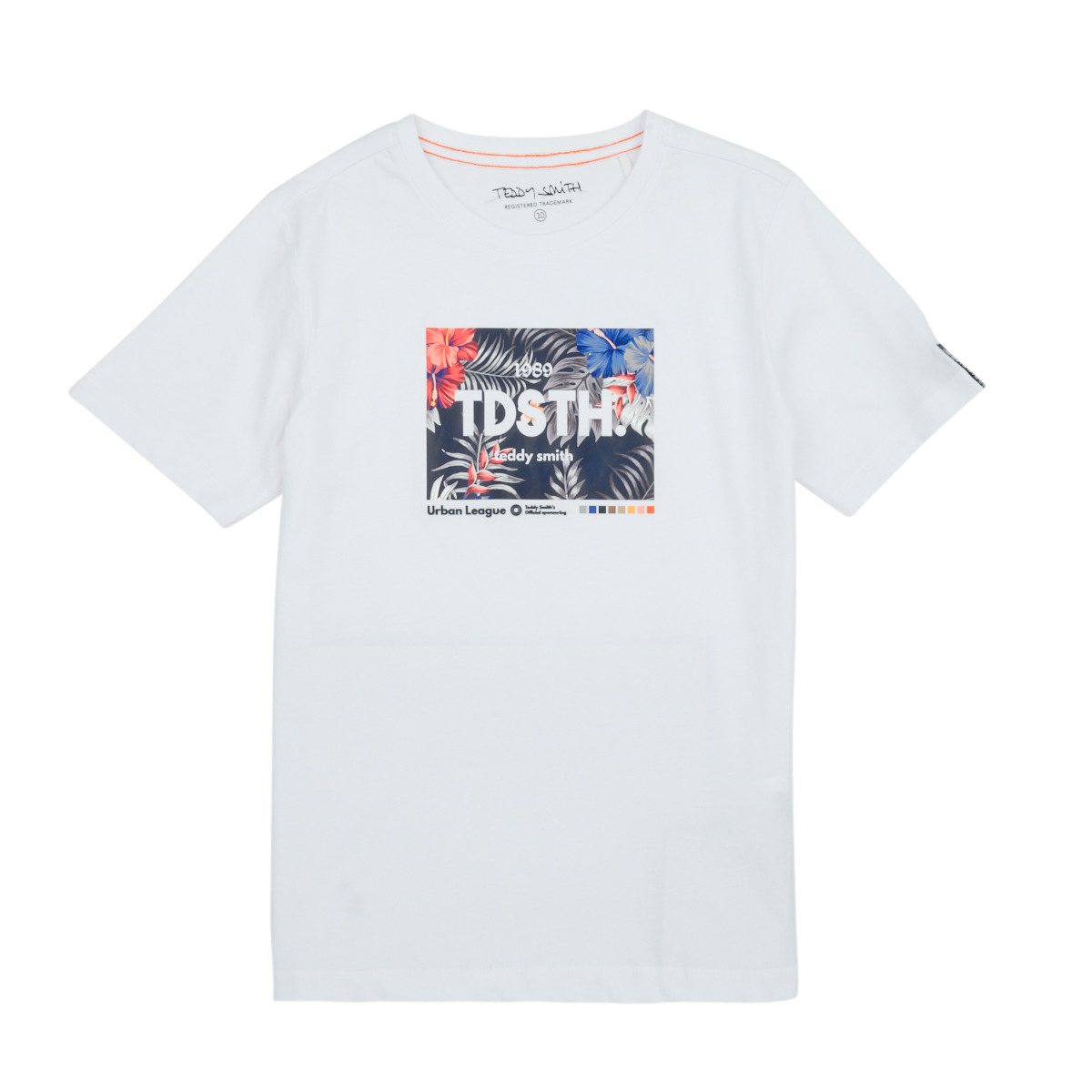 Υφασμάτινα Αγόρι T-shirt με κοντά μανίκια Teddy Smith T-LU MC JR Άσπρο