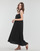 Υφασμάτινα Γυναίκα Μακριά Φορέματα Vero Moda VMNATALI NIA SINGLET 7/8 DRESS WVN Black