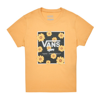 Υφασμάτινα Κορίτσι T-shirt με κοντά μανίκια Vans SUNFLOWER ANIMAL BOX CREW Yellow