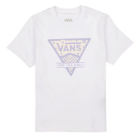 Υφασμάτινα Κορίτσι T-shirt με κοντά μανίκια Vans CHECKER FLORAL TRIANGLE BFF Άσπρο / Violet