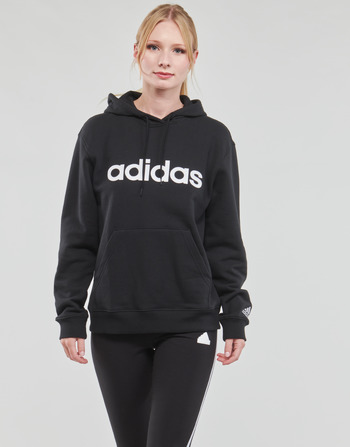 Υφασμάτινα Γυναίκα Φούτερ Adidas Sportswear LIN FT HD Black