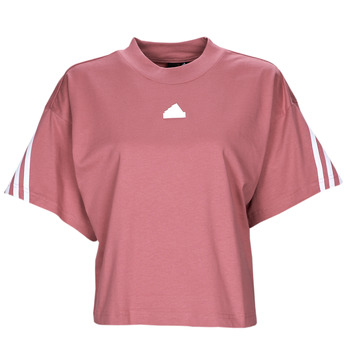 Υφασμάτινα Γυναίκα T-shirt με κοντά μανίκια Adidas Sportswear FI 3S TEE Bordeaux /  clair