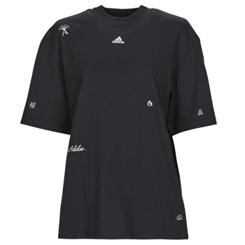 Υφασμάτινα Γυναίκα T-shirt με κοντά μανίκια Adidas Sportswear BLUV Q1 BF T Black